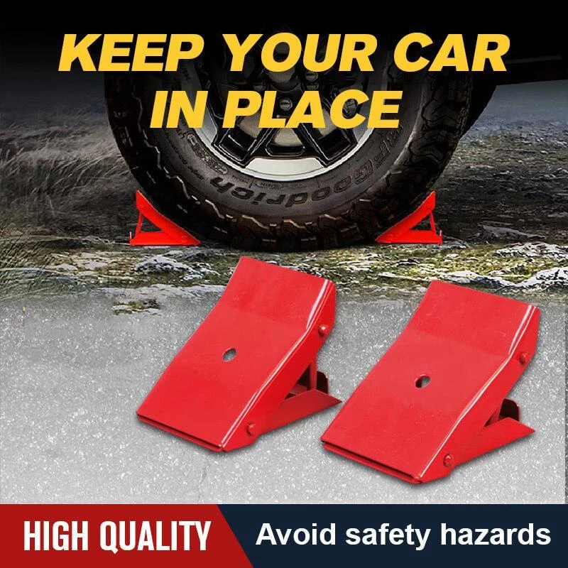 Folding Car Backstop Triangular Tire Pads Slope Antiskid And Slip Car