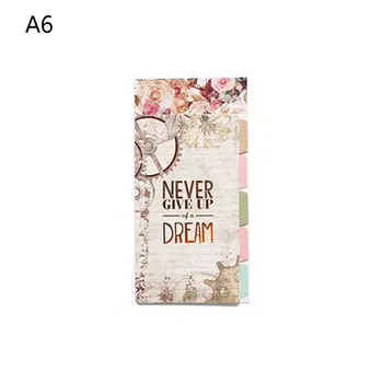 

1Set A5 A6 Loose Leaf Notebook Divider 6 Hole Index Separator Binder Stationery