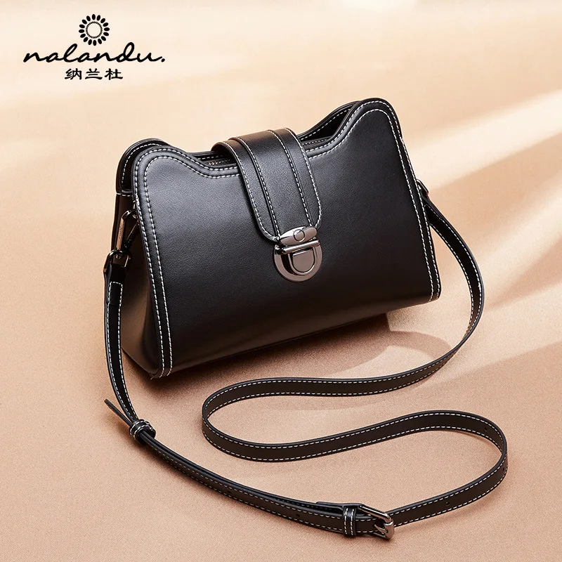

Nalan Du WOMEN'S Leather Bags 2020 New Style Cowhide Retro Shoulder Bag Women's Genuine Leather Messenger Bag Women's
