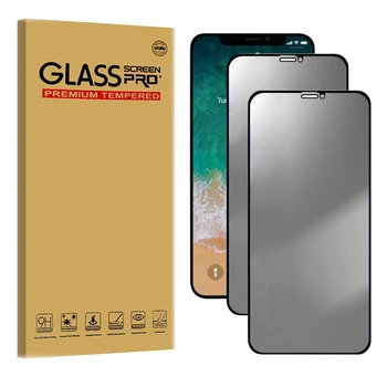 

CAMDEMS 50PCS 2in1 privacy Tempered Glass screen protector for iphone 11pro max 11pro 11 xs max xr x 8plus 6S Anti-peeping film