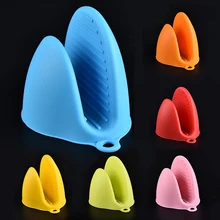 1 шт. силиконовые скобы термостойкие перчатки для духовки, защитные антипригарные противоскользящие ленточки с бантиками для приготовления выпечки рукавицы прихватка