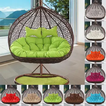 

Thickened Balcony Egg Nest Chair Pad Double Hanging Hammock Chair Cushion Basket Swing Seat Mat For Patio Backyard Lawn