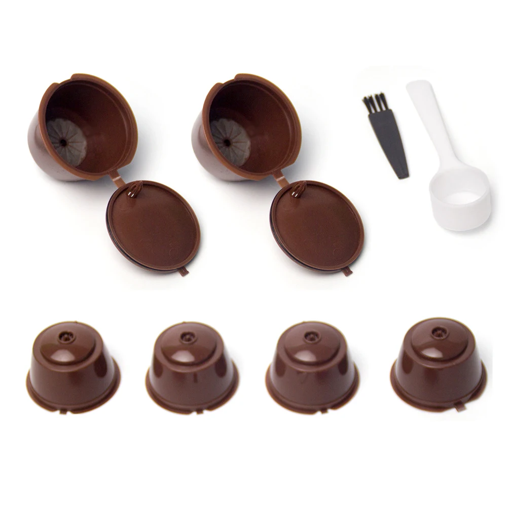 

6 Pack Coffee Filter Cup Coffee Filter Coffee Capsule Cup Coffee Capsule Plastic Capsule Refillable Reusable