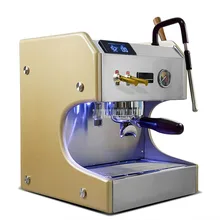 Полуавтоматическая кофемашина с двойным насосом, бытовая EM-20 из нержавеющей стали, Паровая Коммерческая итальянская эспрессо-кофемашина