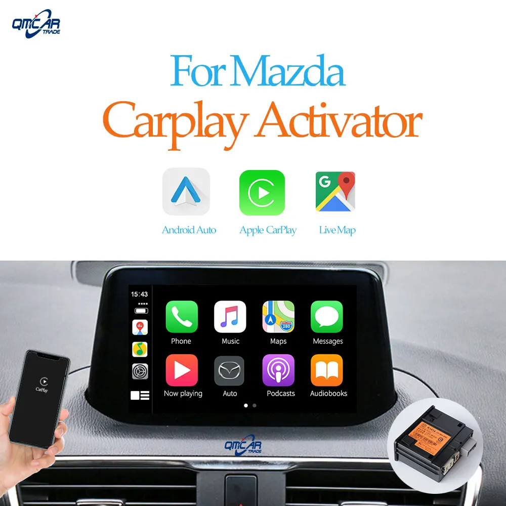 QMCAR Apple Carplay/Android Авто Carplay активатор смарт-бокс USB кабель адаптер для проводки для Mazda Carplay