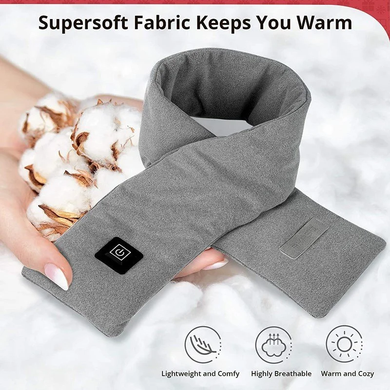 Heating Scarf The Best Gift For Your Parents Neck Warmer with 3 Modes Washable B99