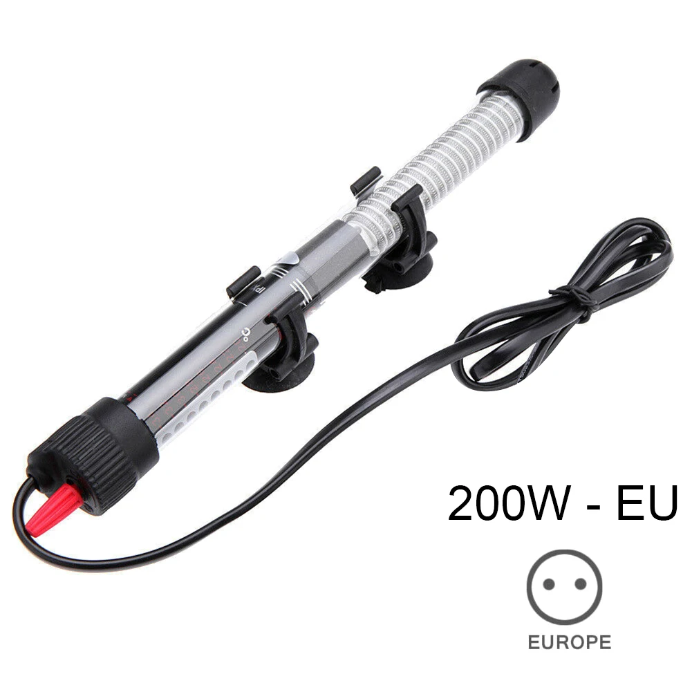 200W EU Plug Мини-Аквариум Нагреватель погружного Регулируемый водонагреватель палка 25/50/100/200/300W JS23 - Цвет: 200W EU Plug