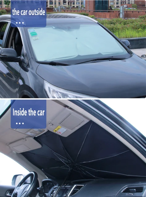 Acheter Fonken Pliable Voiture Parasol Parasol Parasol Voiture Pare-brise  Pare-soleil Couverture UV Protection thermique Voiture Vitre avant Parasol