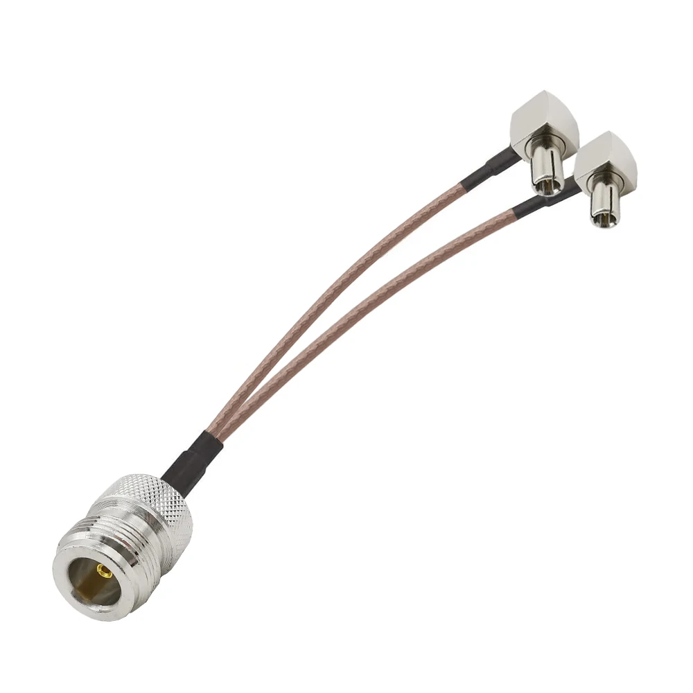 N Female to 2 X TS9 Male Connector External Antenna Adapter Cable Type Dual Splitter Combiner Y Pigtail RG3 | Обустройство дома