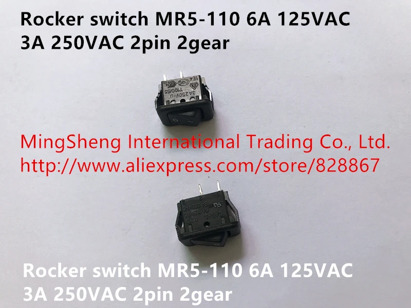 Оригинальный новый 100% импортный кулисный переключатель MR5 110 6A 125VAC 3A 250VAC 2pin 2
