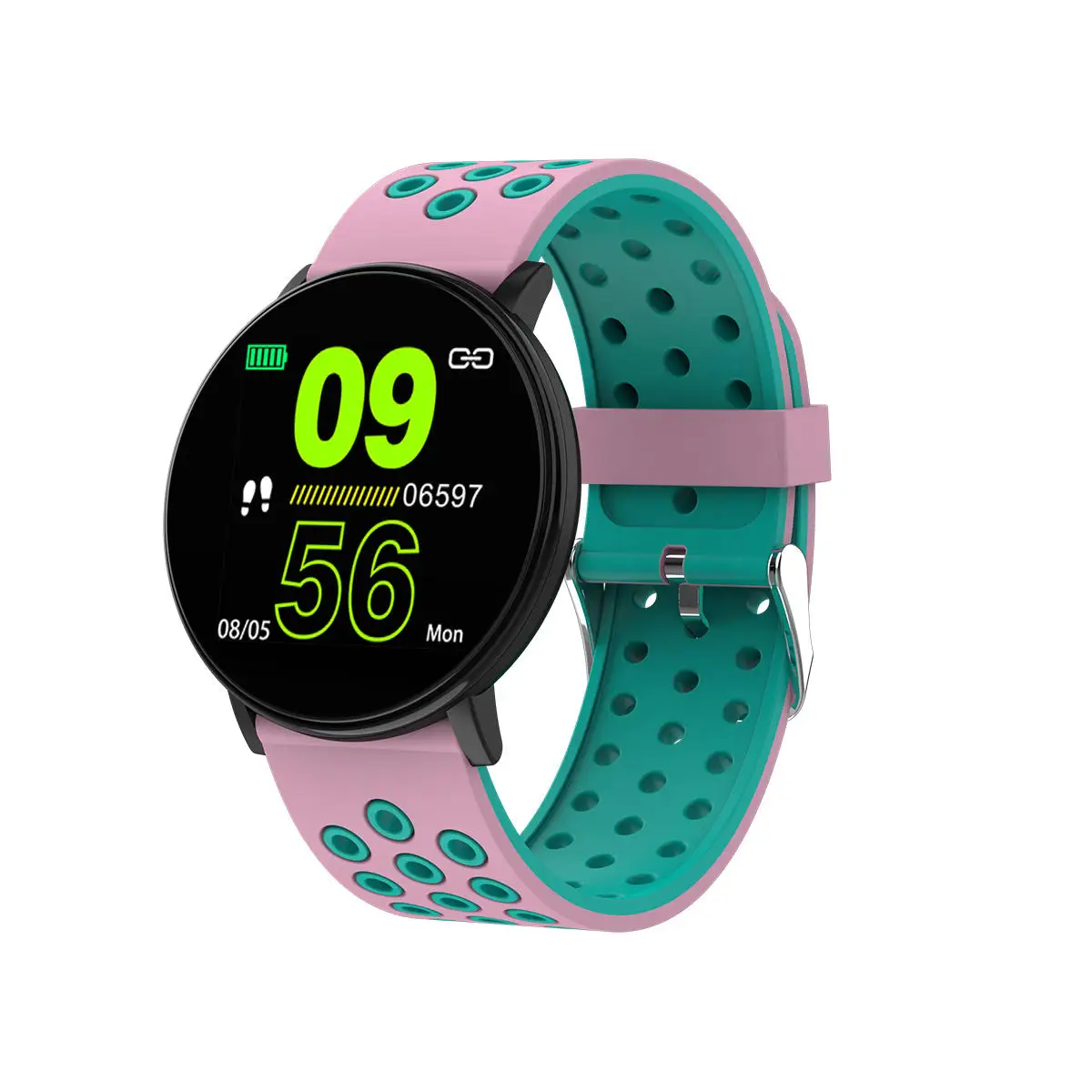 W8 IPS pink SKHO SKW19 Bluetooth Смарт часы для мужчин кровяное давление Smartwatch для женщин монитор сердечного ритма фитнес трекер Спорт для Android IOS - Цвет: W8 IPS pink