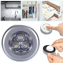 Светодиодная подсветка под шкаф с клейкой наклейкой, беспроводная настенная лампа, шкаф для шкафа, ящик для спальни, кухонный шкаф, ночной Светильник