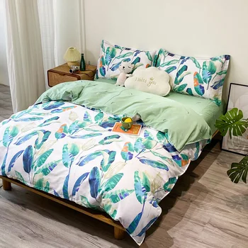 

Popular Models Four-piece bedding Flower Thickened, Sanded Fabric Four-Piece Seamless Generation