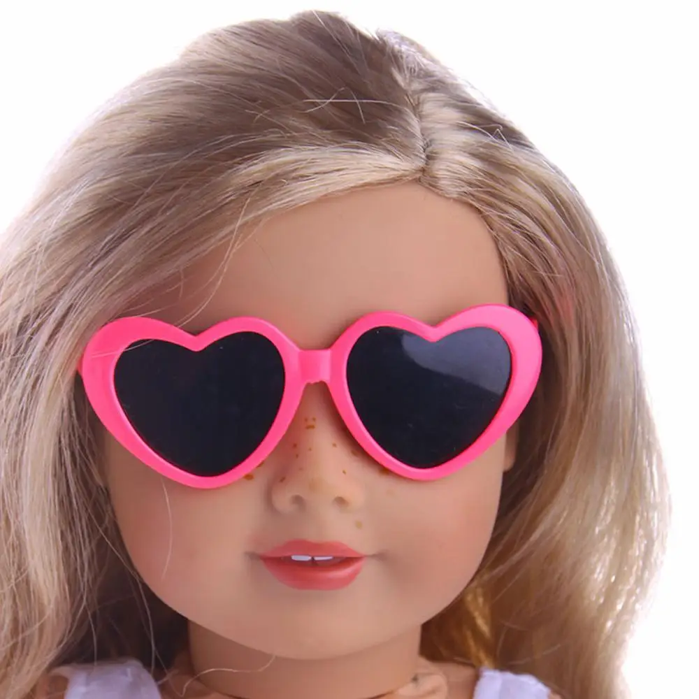 

New Heart Shape Glasses For ICY BJD Blyth Doll Eyes Sunglasses 18inch USA Girl Dolls Accessories