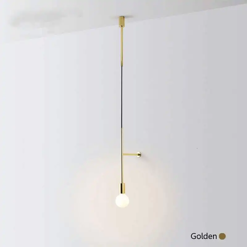 Golden Top Wiring Europe Minimalist Line Wall Lamp Modern Concise Geometry Arts Restaurant Bar Counter Soft Install Plan Division Wall Lamp - Цвет абажура: Golden Top Wiring