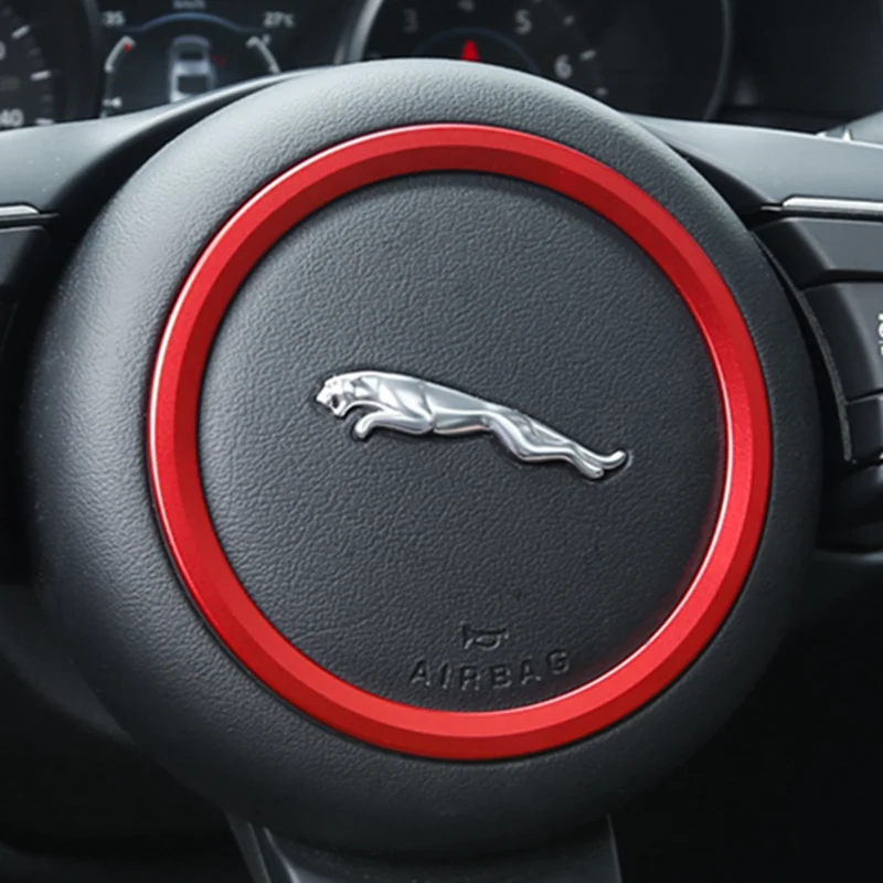 Декоративное кольцо на руль автомобиля интерьерная наклейка чехол для Jaguar F PACE XE
