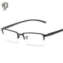 Новые бескаркасные квадратные оптики металлические очки рамки бизнес мужские и женские алюминиевые магниевые оправы очки унисекс