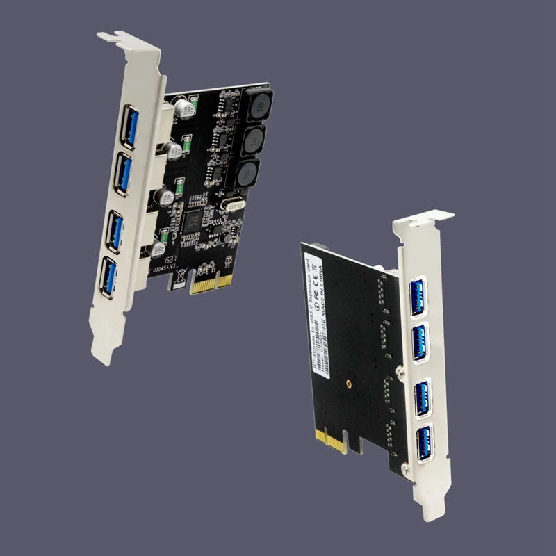 4 порта USB 3,0 PCI-E карта расширения внешняя USB3.0 PCIe карта для настольного ПК компьютера