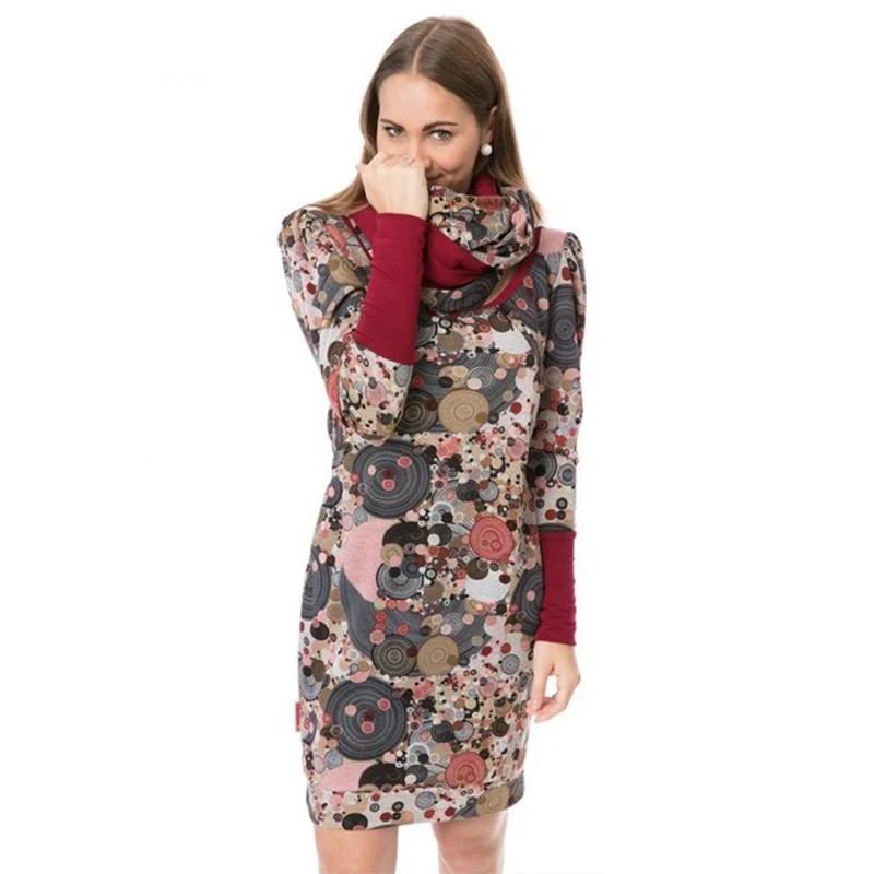 Hoodies Maternity Clothes For Women Floral Pregnancy Dress Tops T-Shirt Winter Breastfeeding Nursing Pregnant Tee Shirt Autumn