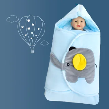 

Baby Sleeping Bag Kick-proof Autumn Winter Cotton Dual-purpose Newborn Sleep Sack Elephant Stroller Footmuff Infant Sleepers