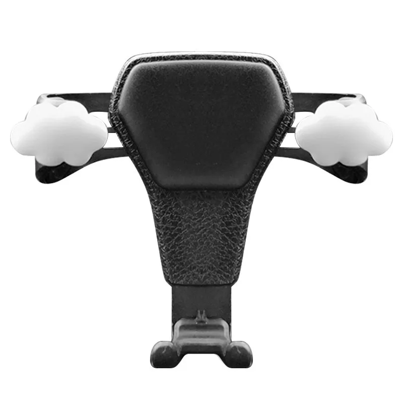 Магнитный гравитационный Автомобильный держатель для телефона вентиляционное отверстие крепление Колыбель gps Противоскользящий зажим Кронштейн подставка автомобильные аксессуары дропшиппинг - Цвет: Black-White