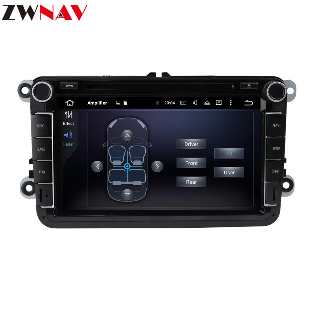 Sale 2 Din Car Multimedia Player Android 9.1 Auto Radio For Skoda/Seat/Volkswagen/VW/Passat b7/POLO/GOLF 5 6 DVD GPS audio recorder 1