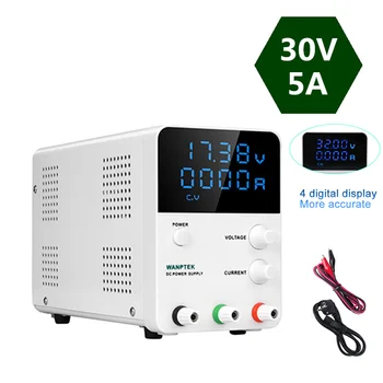 

3/4 Digital Display Adjustable lab Power Supply DC Switching Power Supplies 30V 10A Digital Voltage Regulated GPS3010D Wanptek