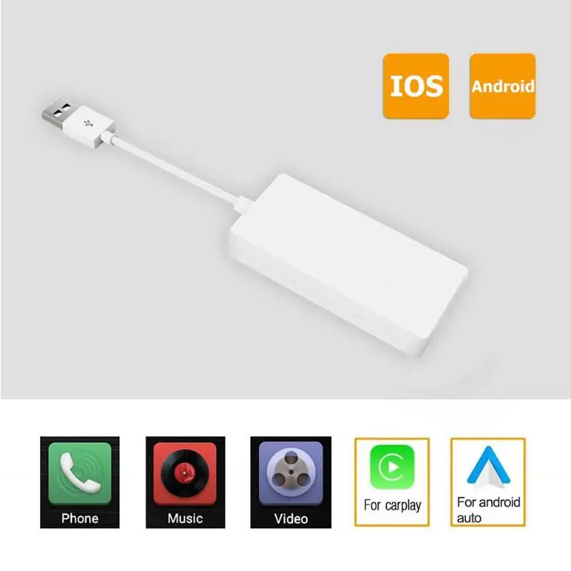 

Wireless Smart Link Apple CarPlay Bluetooth Dongle WIFI for Android Navigation Player Mini USB Carplay Stick with Android Auto