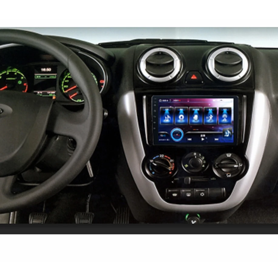 Android 9.0 1 din HD 4K MP5 video carplay PX6 multimedia auto radio car navigation GPS player for Lada Granta