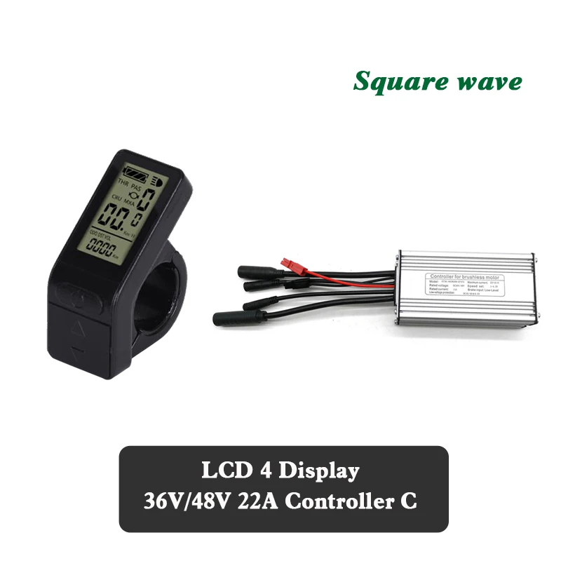 LCD4 22A C square EJOYQI KT 36 В 48 В 14A 22A контроллер 250 Вт 500 Вт Мотор электровелосипед конверсионные аксессуары с ЖК-дисплеем 4 - Цвет: LCD4 22A C square