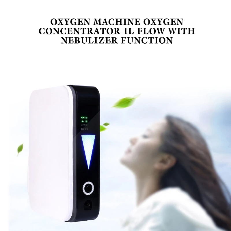  Portable Oxygen Machine Oxygen Concentrator 1L Flow With Nebulizer Ventilator Sleep Function Oxygen
