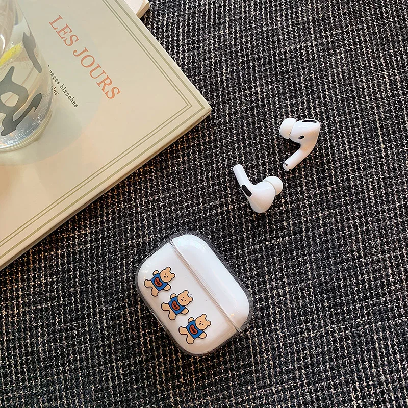 9 Милый мультяшный медведь, беспроводной Чехол для наушников для Apple AirPods Pro PC, жесткий зарядный чехол для наушников Airpods 3, защитный чехол - Цвет: 9