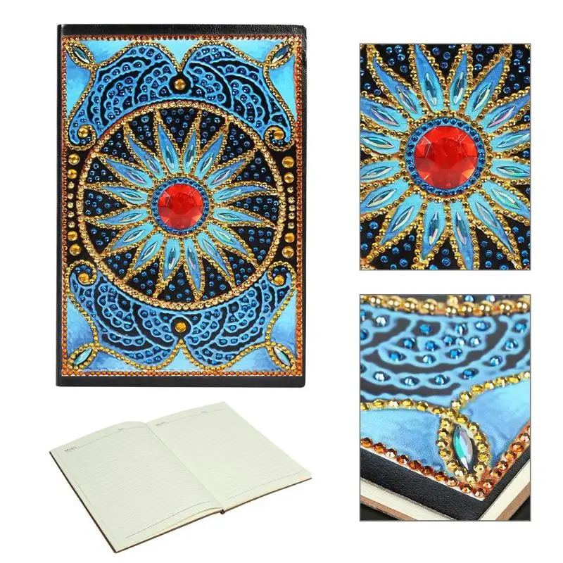 Newst DIY цветок алмаз особенной формы живопись 60 страниц A5 блокнот дневник Книга вышивка наборы Алмазная мозаика для студентов подарок