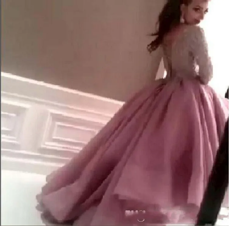 Robe De Soiree, новинка, вечерние платья на выпускной, расшитые блестками, с лифом, с длинным рукавом, из органзы, вечерние платья для матери невесты
