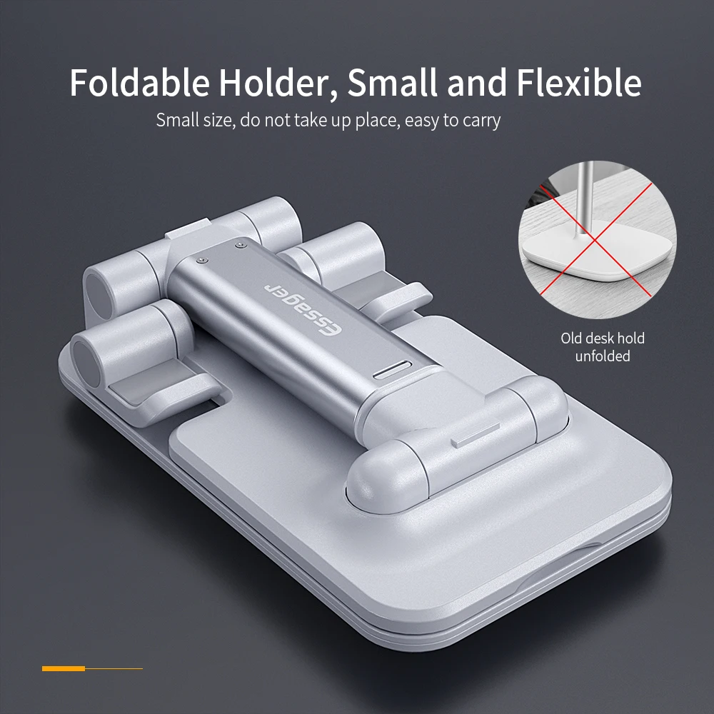  Essager Schreibtisch Handy Halter Stehen Für iPhone iPad Einstellbare Metall Desktop Tablet Halter 