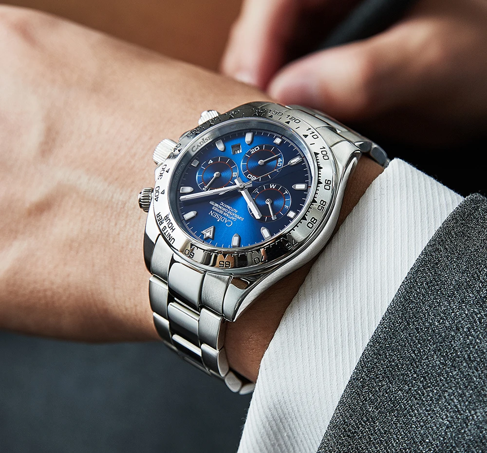CADISEN Top Brand Men Sports Automatic Machinery Watch Luxury Men Waterproof WristWatch Fashion Casual Watch relogio masculino