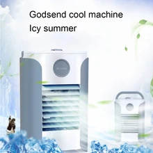 Home Mini Air Conditioner Portable Air Cooler 3 Speed LED USB Personal Space Cooler Fan Air Cooling Fan Rechargeable Fan Desk 10
