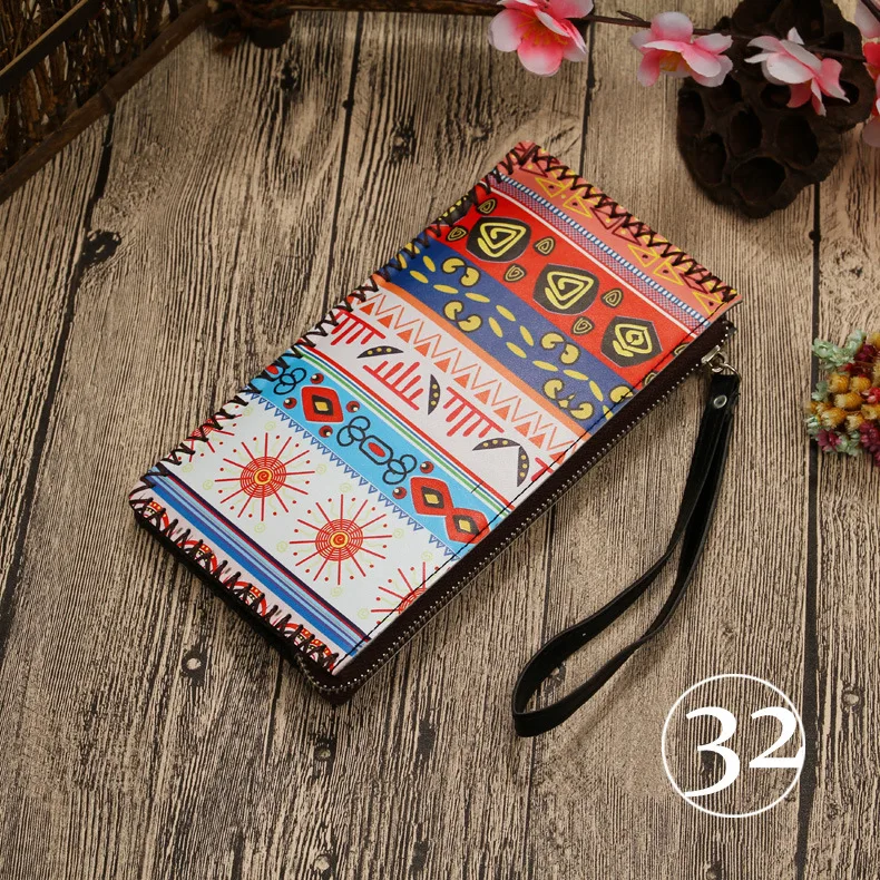 Style 32 Клатч, женский кожаный бумажник для телефона, Женский кошелек, держатель для карт, кошельки, женские длинные кошельки, Женская милая сумка для денег - Цвет: Style 32