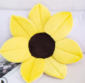 Baby Bathtub Foldable Bath Blooming Flower Tub for Baby Anti-slip Blooming Sink Bath For Baby Play Toddler Bath Sunflower Cushio - Цвет: yellow