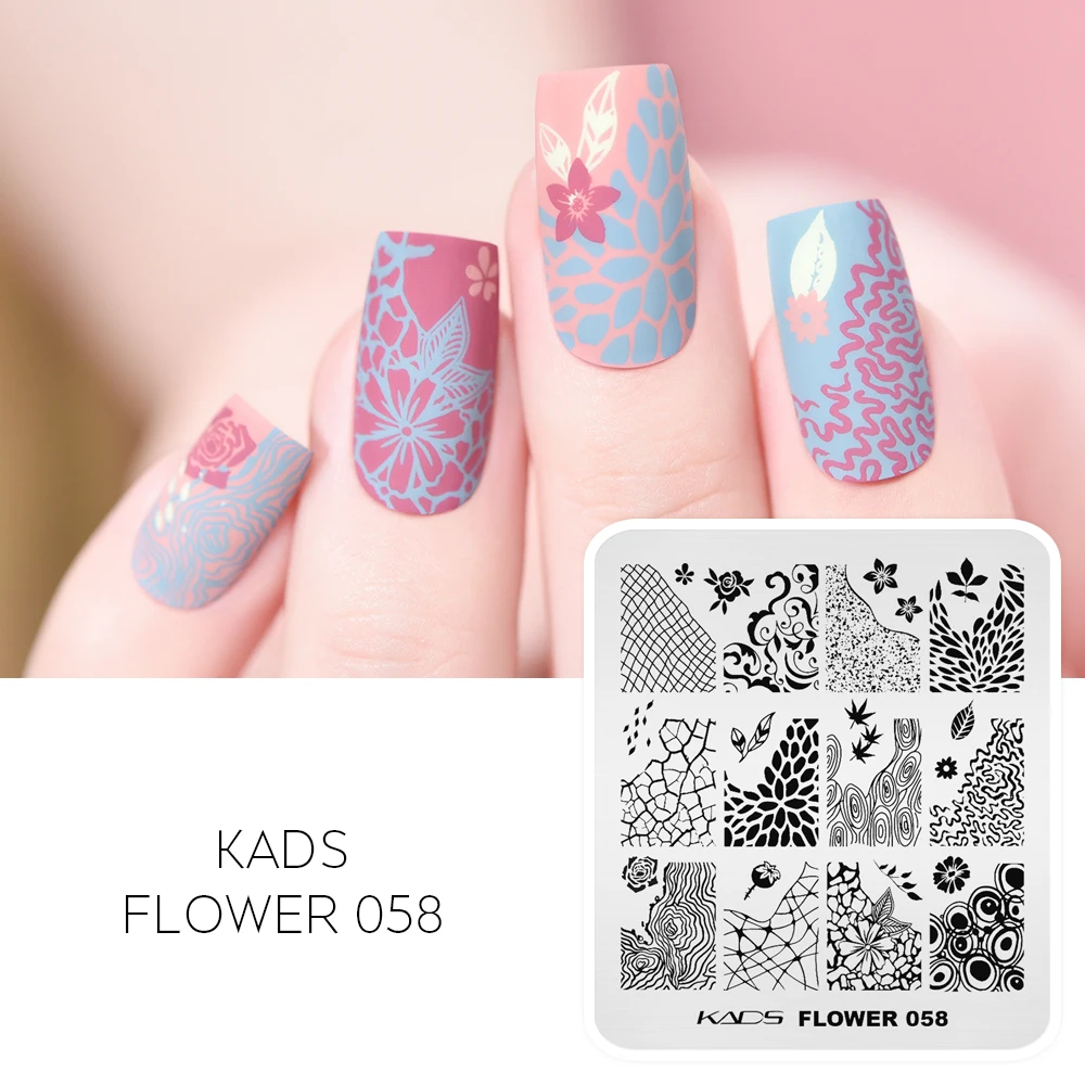 

Nail Stamping Plate Creative Shading Texture Pattern Design Nail Art Plate Stamp Template Stainless Steel Nail Printing Mold