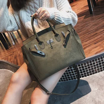 

Velvet Matte Birkin 2020 Handbags European and American Fashion Vintage suo tou bao Laptop Shoulder Bag