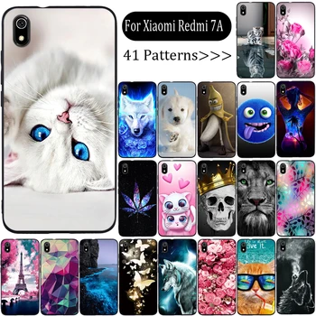 Перейти на Алиэкспресс и купить Чехол для телефона Xiaomi Redmi 7a, чехол, силиконовый чехол для Xiaomi Redmi 7a, мягкий чехол из ТПУ для Xiaomi Redmi 7a, чехол
