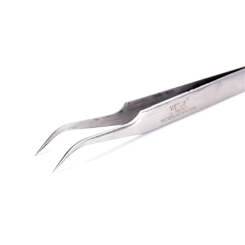 1pcs Nail Art Stainless Steel Gel Picking Tool Rhinestones Gem Decor Eyelash Tweezers Anti-static Diy Hand Clip Silver Tweezers