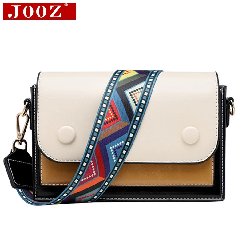 

High quality pu Leather Crossbody Bags For Women 2019 splice Shoulder Messenger Bag Designer Brands Ladies Cross Body Bag Sac