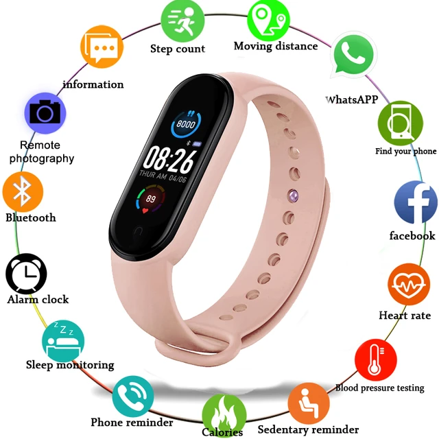 M5 Smartwatch Men Sports Smart Bracelet 2022 Heart Rate Monitor Kids Women  Smart Watch Digital Electronic Fitness Tracker Watch - Smart Watches -  AliExpress