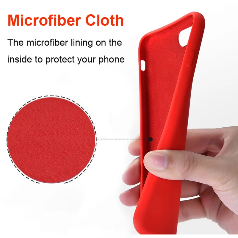 With LOGO Official Silicone Case For iPhone 7 8 6s 6 Plus SE 2020 Phone Case For Apple iPhone 12 Mini Xs X XR 11 Pro Max Cover
