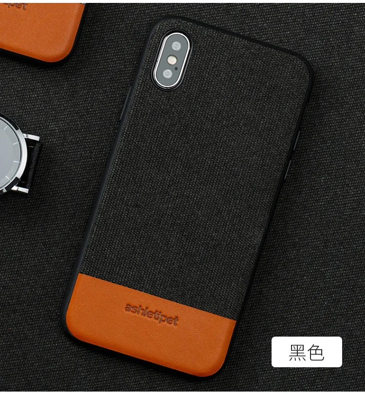 Холщовый чехол для телефона для iphone X XS MAX XR 6 7 7 plus 8 8plus 6s 5 5S se Магнитный 360 Защитный противоударный чехол задняя крышка