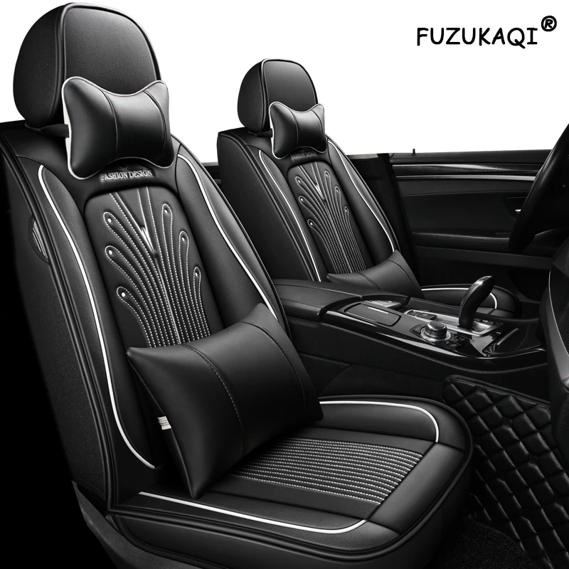 Front Black Waterproof Car Seat Covers TOYOTA YARIS AURIS AVENSIS AYGO COROLLA