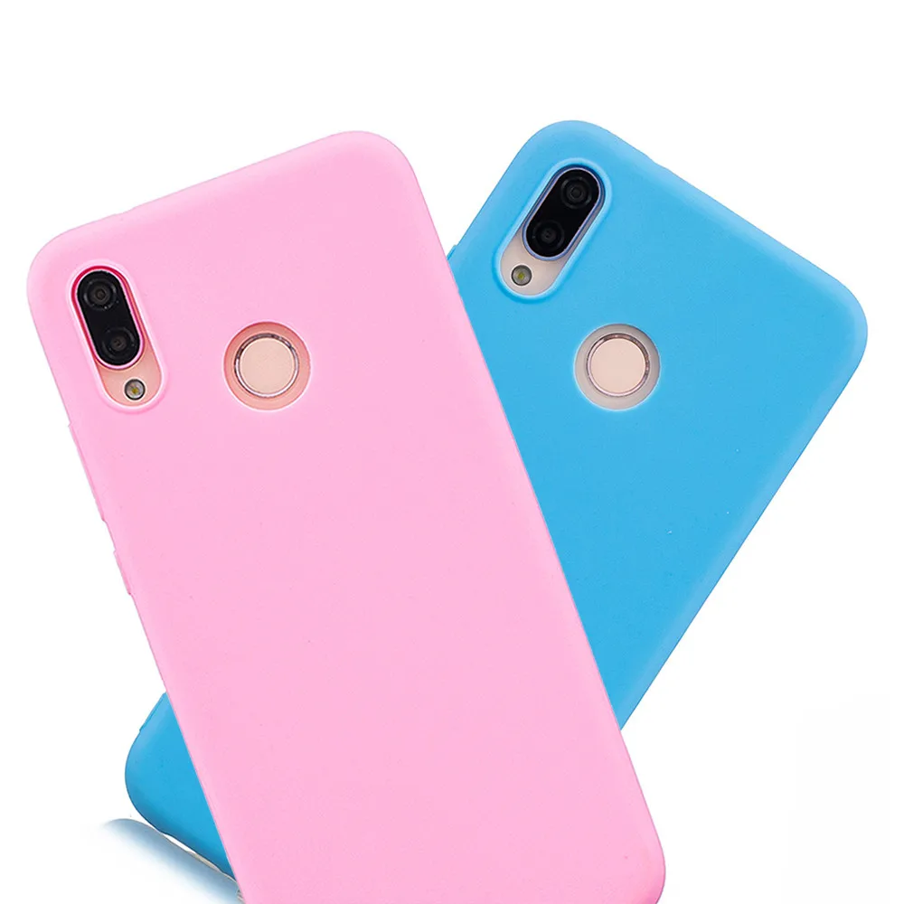 Candy color Case For Huawei P20 P30 Lite Mate 20 Pro Y6 Y9 P Smart Y5 Cover On Honor 20 8X 10 9 lite Huawei P20 lite Case