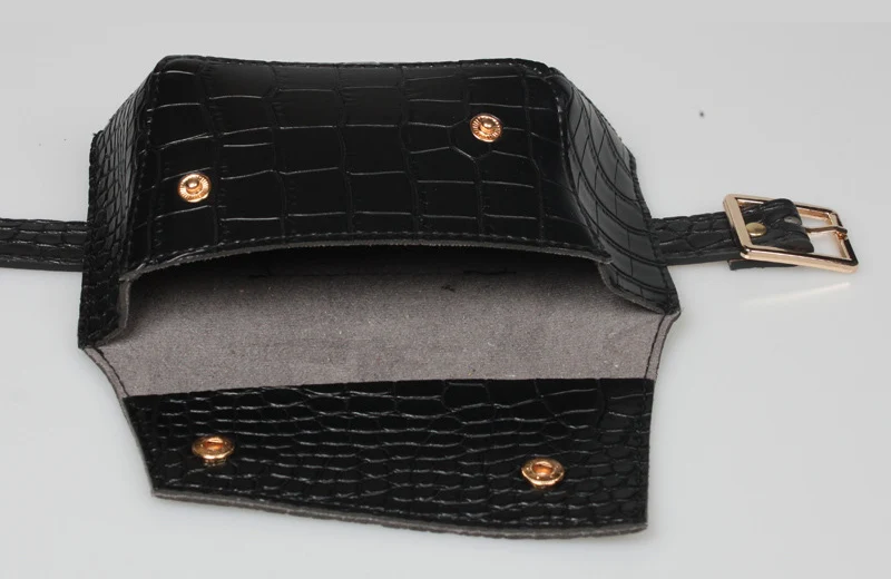 Женская поясная сумка с узором «крокодиловая кожа», поясная сумка, мини-сумка, одноцветная монетница, модная Женская поясная сумка, сумка для живота, Mujer